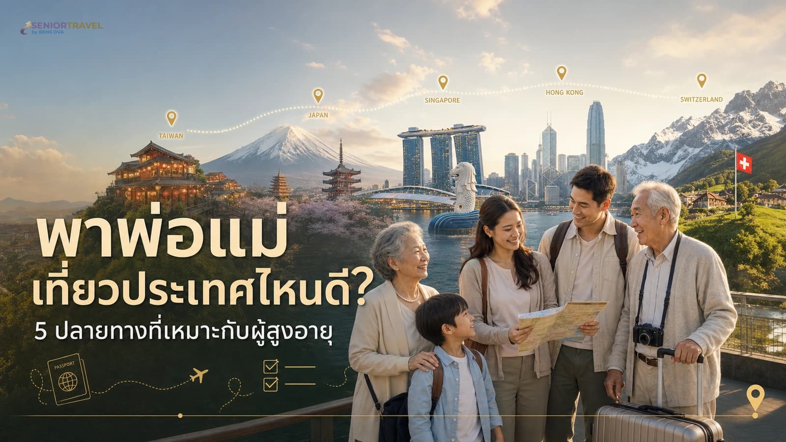 พาพ่อแม่เที่ยวต่างประเทศ ประเทศไหนดีสำหรับผู้สูงอายุ